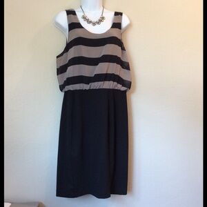 Banana Republic Stripe Mixed Media Dress